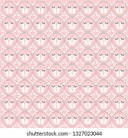 Cute Bunny Illustration Pattern