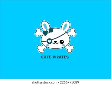 cute bunny illustration vector for toodler printing