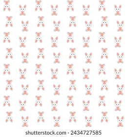 cute bunny, little rabbit vector