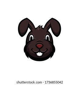 cute bunny logo, kids t-shirt design