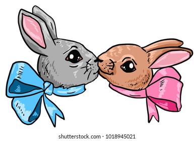 Cute bunny love