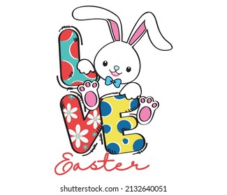 Cute Bunny Love Easter Collection Set 