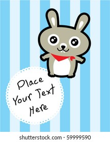 cute bunny message