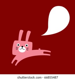 cute bunny message