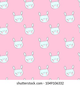 Cute Bunny Pattern Seamless