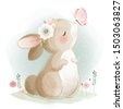 bunny watercolor