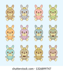 cute bunny rabbit vector