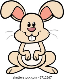 cute bunny rabbit vector illustration