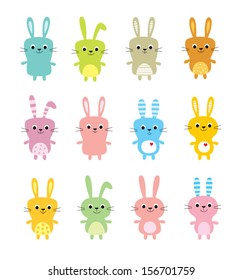 cute bunny vector