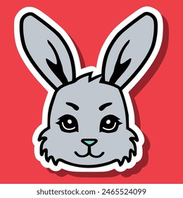 A cute bunny vector art - Easter bunny