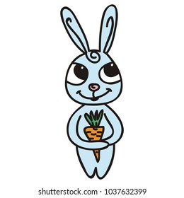Cute bunny. Vector illustration