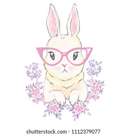 Cute bunny, vector, illustration