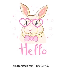 Cute bunny, vector, illustration