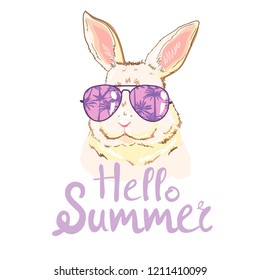 Cute bunny, vector, illustration