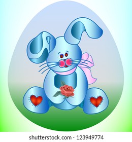 Cute bunny vector illustration