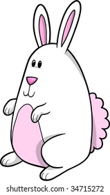 Cute Bunny Vector Illustration