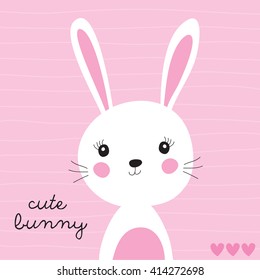 cute bunny vector illustration