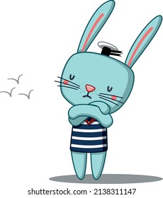 el lindo conejo está muy molesto