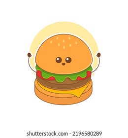 Diseño de logotipo aislado simple de burger