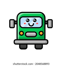 gráfico vectorial de icono de bus lindo