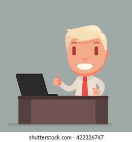 Cute business man