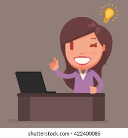 Cute Business woman