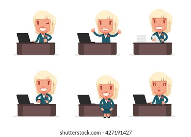 Cute business woman