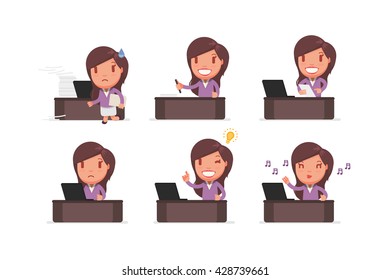 Cute business woman
