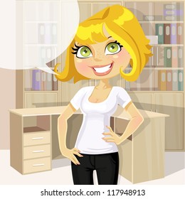 1000 Blond Woman Cartoon Stock Images Photos Vectors