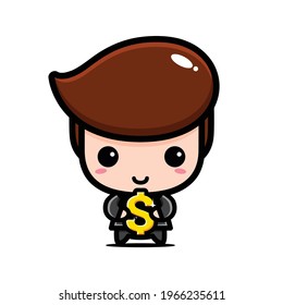 diseño vectorial de personajes de negocios bonitos