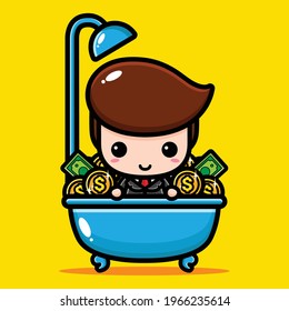 diseño vectorial de personajes de negocios bonitos