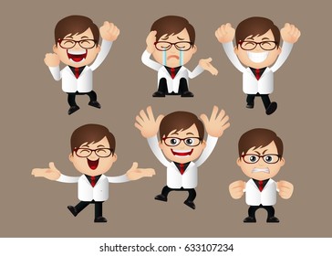 cute businessmen set
