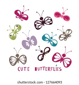 cute butterflies
