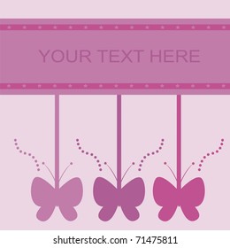 cute butterfly card