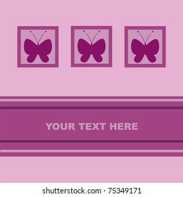 cute butterfly card