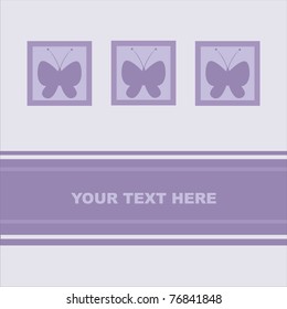 cute butterfly card