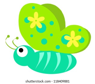 Cute Butterfly Cartoon