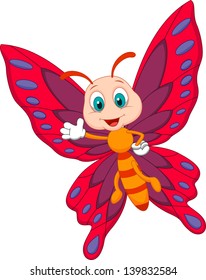 Cute Butterfly Cartoon