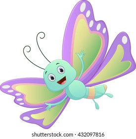 Cute butterfly cartoon