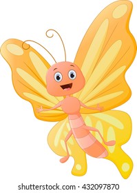 Cute butterfly cartoon