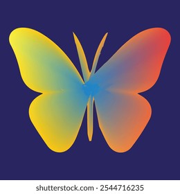 A Cute Butterfly Drawing In Illustration