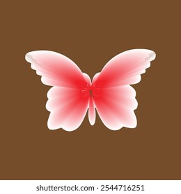 A Cute Butterfly Drawing In Illustration