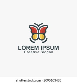 Cute Butterfly gradient colorful style