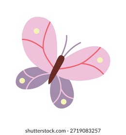 Cute Butterfly Hand Drawn Illustration