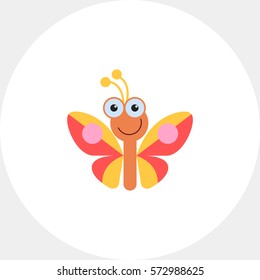 Cute butterfly icon