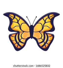 Icono de mariposa. Dibujo de un icono del vector de mariposa para el diseño web aislado en fondo blanco