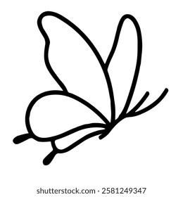 cute butterfly icon vector illustration