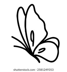 cute butterfly icon vector illustration