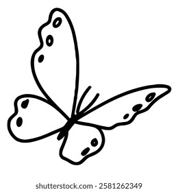 Cute butterfly icon vector illustration