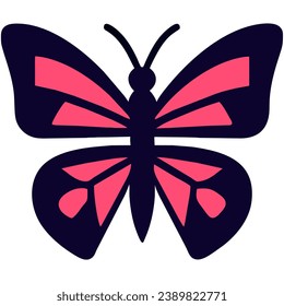 cute butterfly isolate on white background